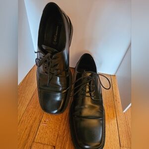 Kenneth Cole Men's Black Dress Shoes Leather Made In ITALY Sz 9.5